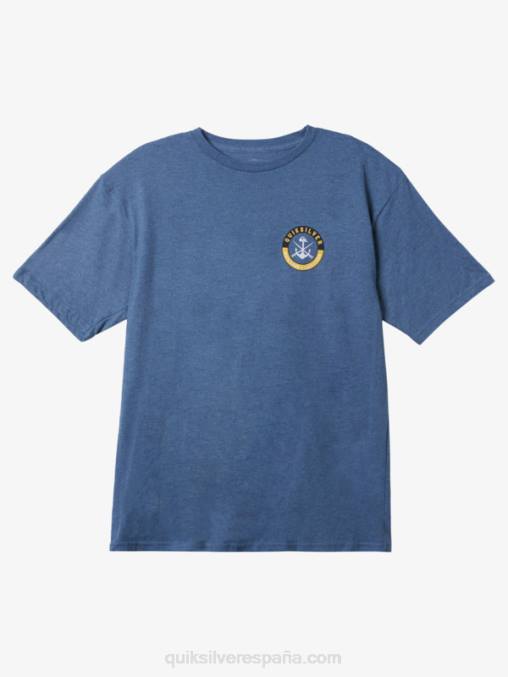 alférez azul brezo camiseta de sesiones despreocupadas de waterman D6T4D1484 hombres Quiksilver