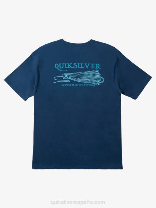 alférez azul camiseta de waterman get jiggy D6T4D947 hombres Quiksilver
