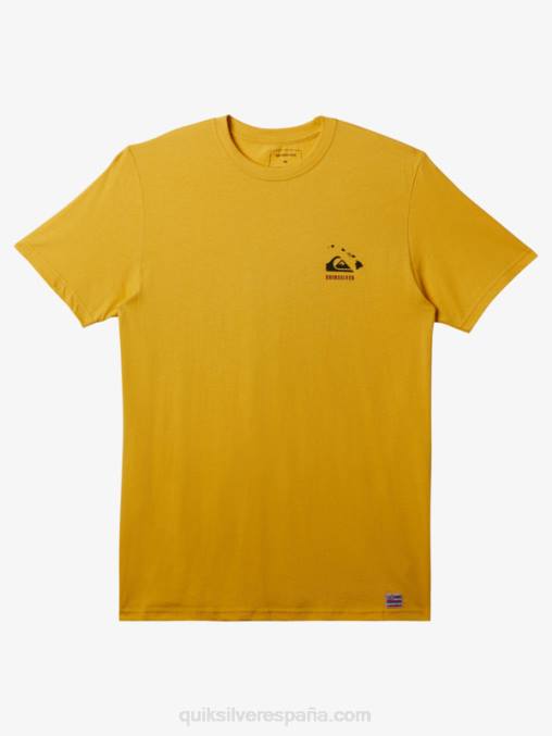 amarillo yema camiseta de superviviente de hawaii D6T4D117 hombres Quiksilver