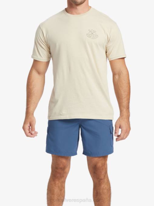 arroz integral camiseta de vida al aire libre waterman D6T4D57 hombres Quiksilver