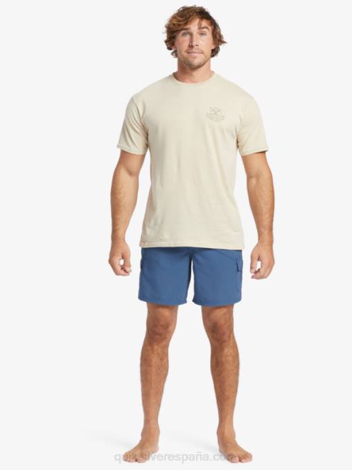 arroz integral camiseta de vida al aire libre waterman D6T4D57 hombres Quiksilver