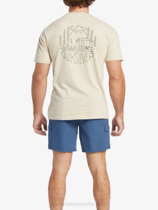 arroz integral camiseta de vida al aire libre waterman D6T4D57 hombres Quiksilver