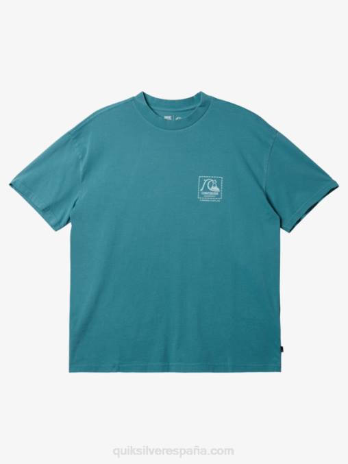 azul bretaña camiseta de lona en blanco de gregg kaplan D6T4D1375 hombres Quiksilver
