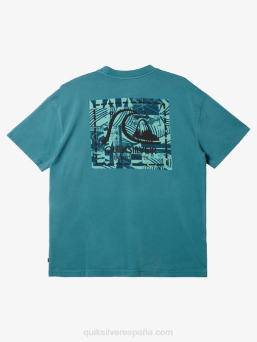 azul bretaña camiseta de lona en blanco de gregg kaplan D6T4D1375 hombres Quiksilver