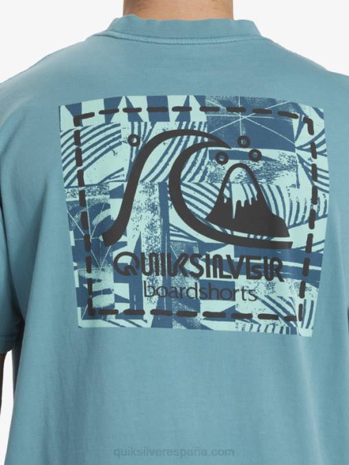 azul bretaña camiseta de lona en blanco de gregg kaplan D6T4D1375 hombres Quiksilver