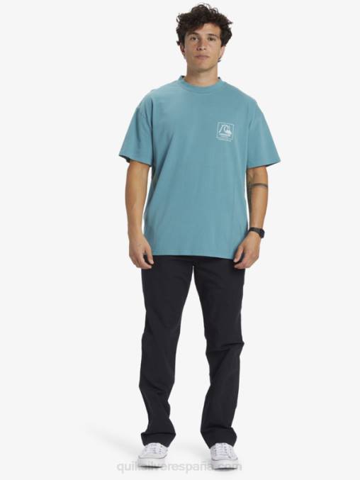 azul bretaña camiseta de lona en blanco de gregg kaplan D6T4D1375 hombres Quiksilver