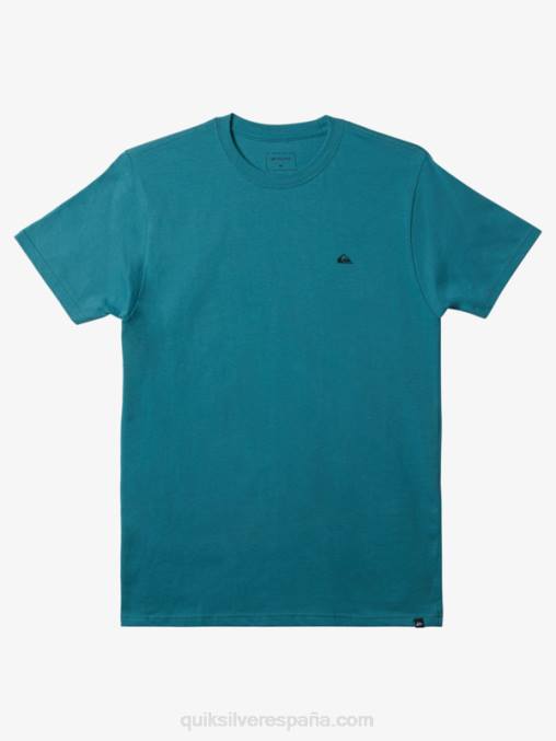 azul bretaña camiseta mw con logo pequeño D6T4D114 hombres Quiksilver