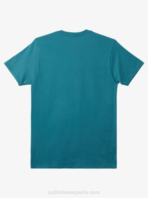 azul bretaña camiseta mw con logo pequeño D6T4D114 hombres Quiksilver
