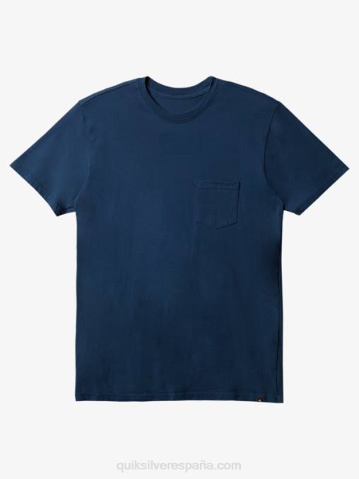 azul marino medianoche camiseta con bolsillo diario D6T4D898 hombres Quiksilver