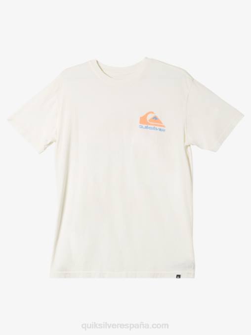 blanco antiguo camiseta con logo omni D6T4D986 hombres Quiksilver