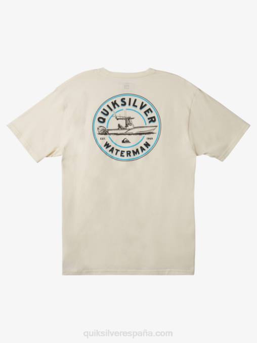 blanco antiguo camiseta fuera de borda qs waterman D6T4D1481 hombres Quiksilver