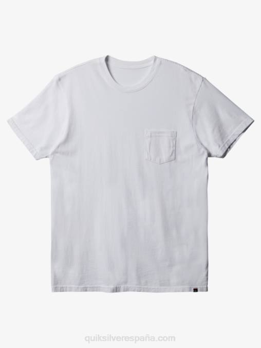 blanco camiseta con bolsillo diario D6T4D893 hombres Quiksilver
