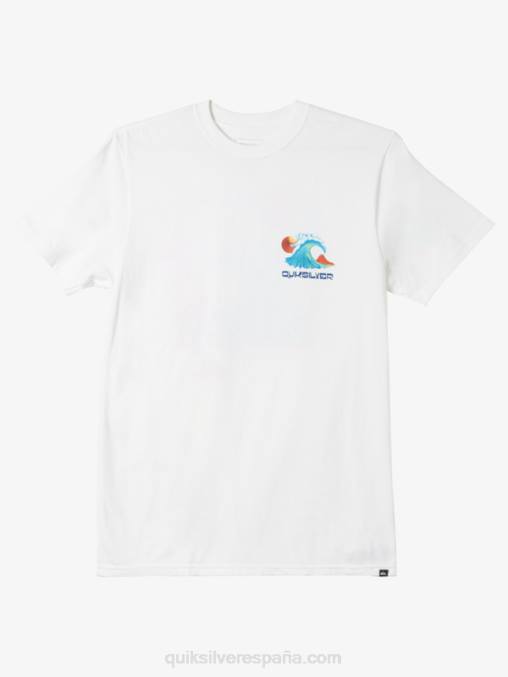 blanco camiseta con fondo de océano D6T4D1477 hombres Quiksilver