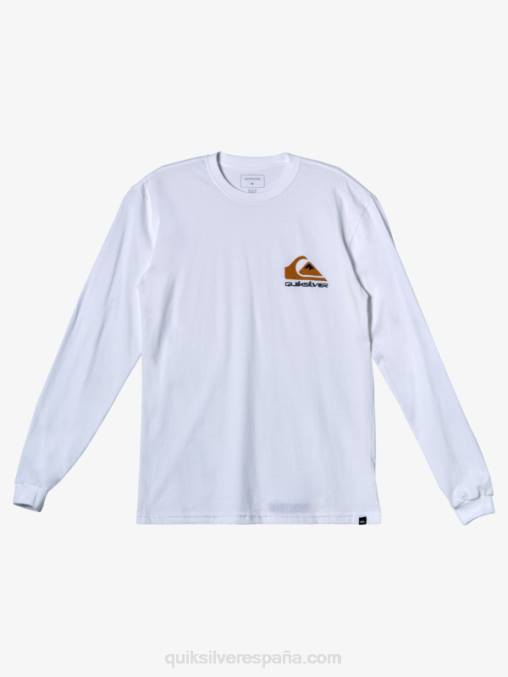 blanco camiseta con logo omni D6T4D299 hombres Quiksilver