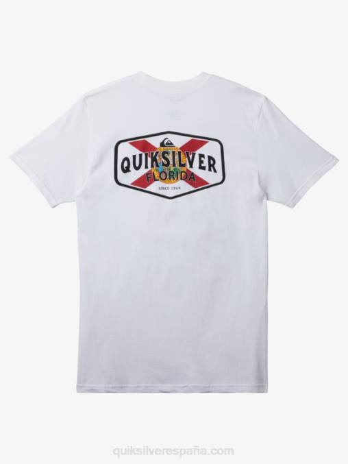 blanco camiseta de costa a costa de florida D6T4D234 hombres Quiksilver