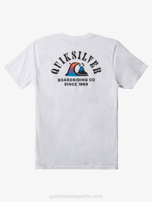 blanco camiseta de la curva del río D6T4D1518 hombres Quiksilver