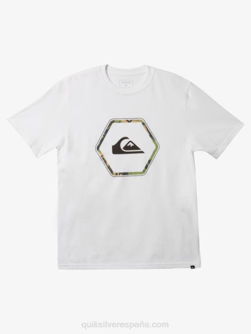 blanco camiseta en formas D6T4D1235 hombres Quiksilver