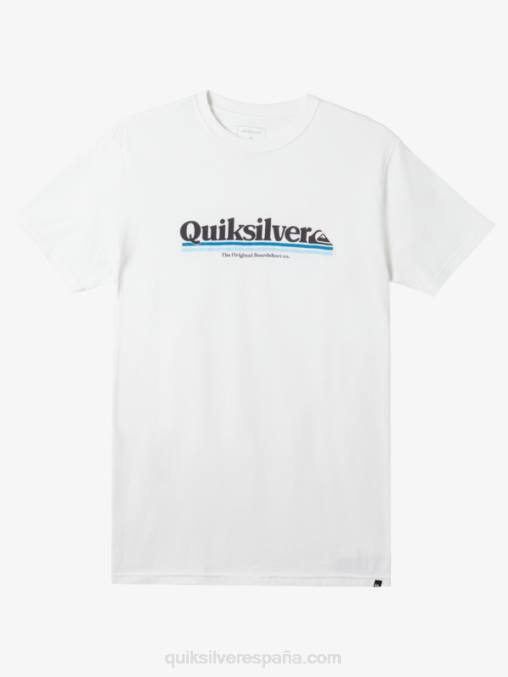blanco camiseta entre lineas D6T4D978 hombres Quiksilver