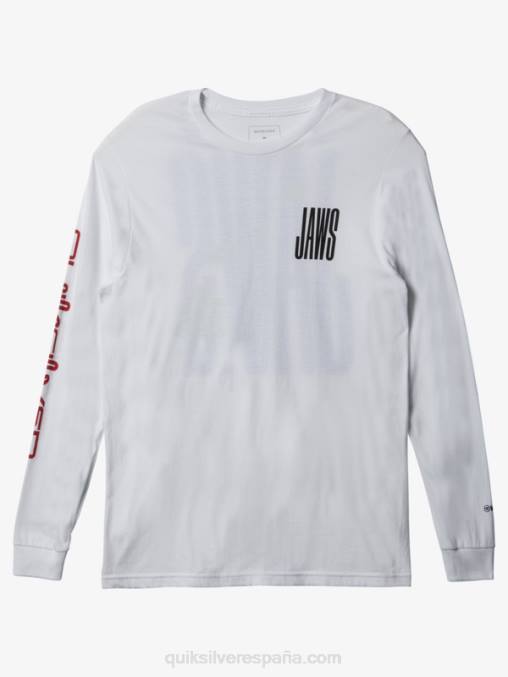 blanco camiseta mandíbulas gran ola desafío ls D6T4D1425 hombres Quiksilver