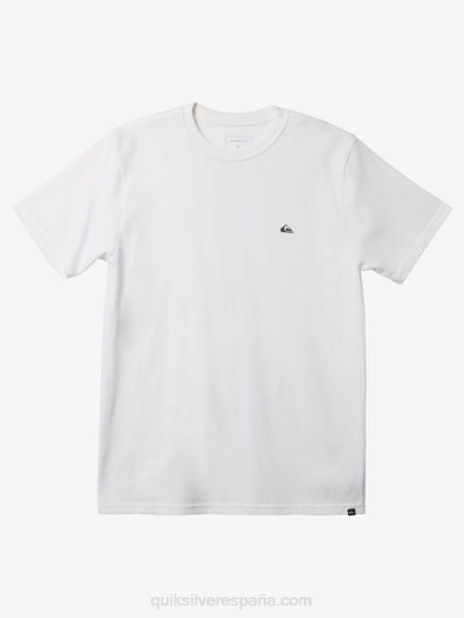 blanco camiseta mw con logo pequeño D6T4D110 hombres Quiksilver