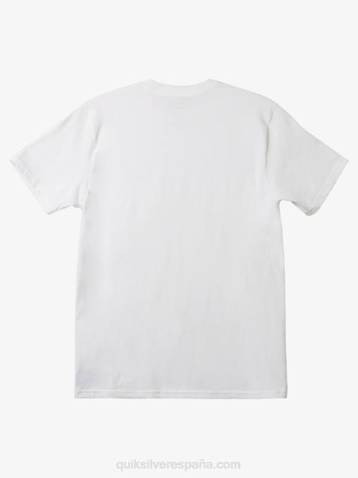 blanco camiseta mw con logo pequeño D6T4D110 hombres Quiksilver