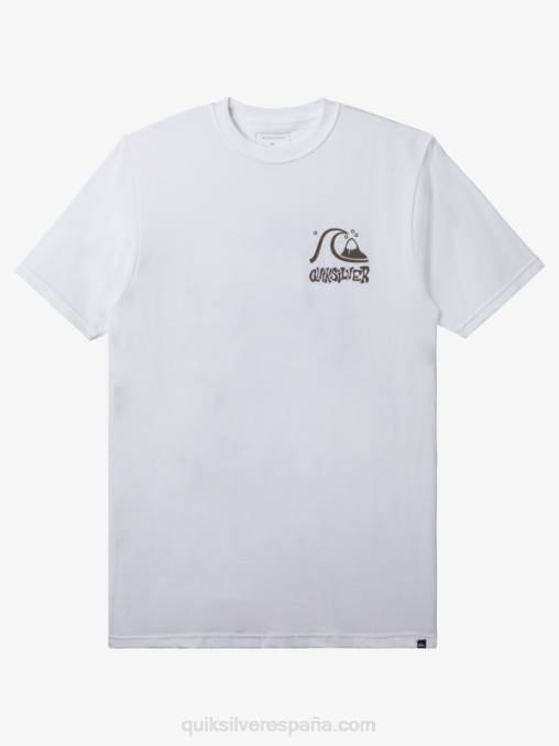blanco camiseta ruta de escape D6T4D120 hombres Quiksilver