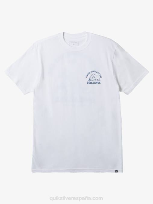 blanco emocionado desde el primer día camiseta D6T4D230 hombres Quiksilver