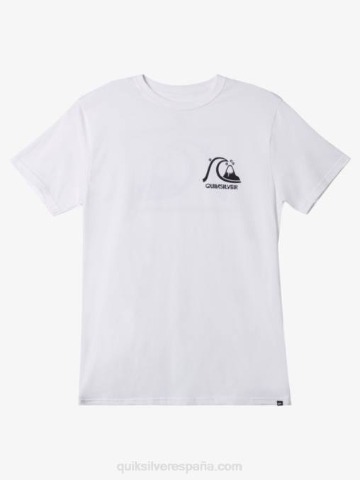 blanco la camiseta original D6T4D1067 hombres Quiksilver