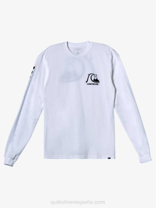 blanco la camiseta original de ls D6T4D1001 hombres Quiksilver
