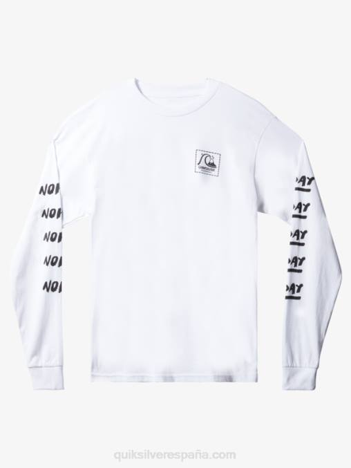 blanco natas ahora camiseta de manga larga D6T4D1634 hombres Quiksilver