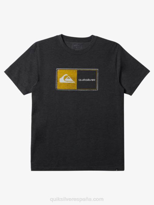 brezo de carbón camiseta de bloqueo central D6T4D159 hombres Quiksilver