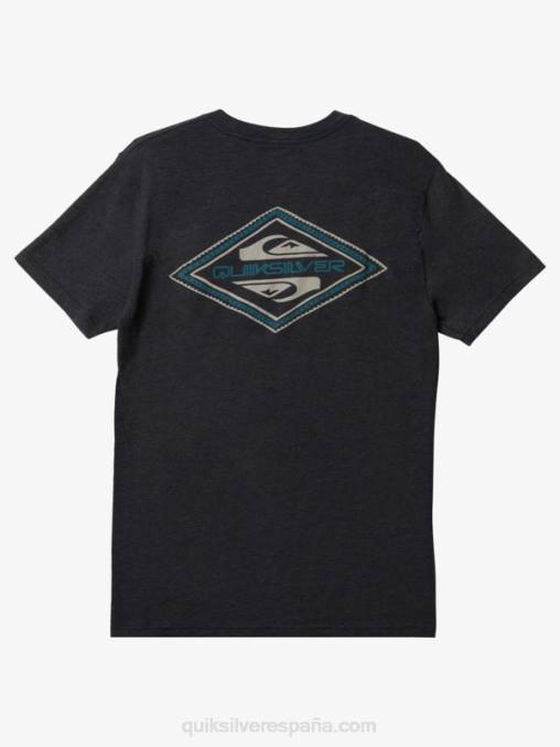 brezo de carbón playera mod con logo invertido D6T4D1199 hombres Quiksilver