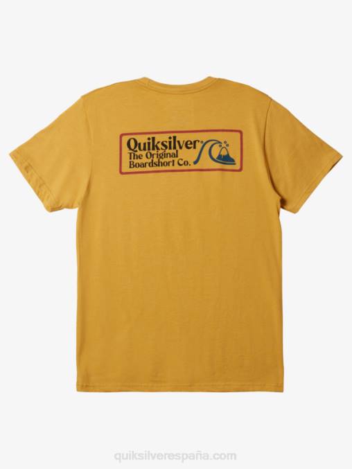 brezo dorado brillante camiseta cuadrada biz mod D6T4D1190 hombres Quiksilver