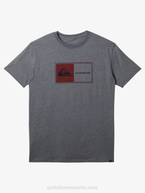 brezo gris medio camiseta de bloqueo central D6T4D160 hombres Quiksilver