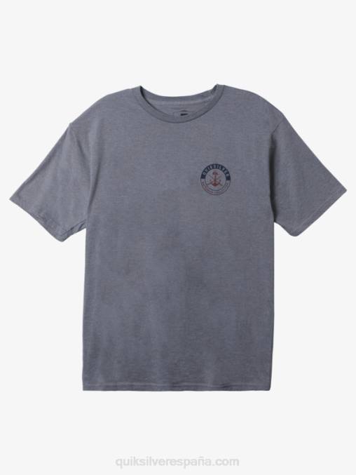 brezo gris medio camiseta de sesiones despreocupadas de waterman D6T4D1483 hombres Quiksilver