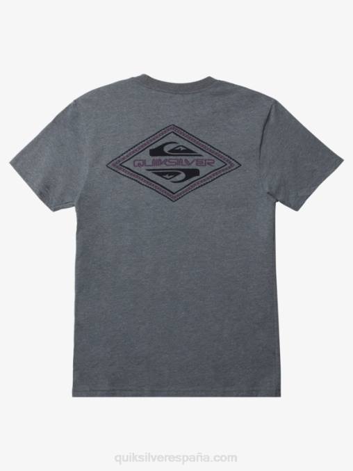 brezo gris medio playera mod con logo invertido D6T4D1198 hombres Quiksilver
