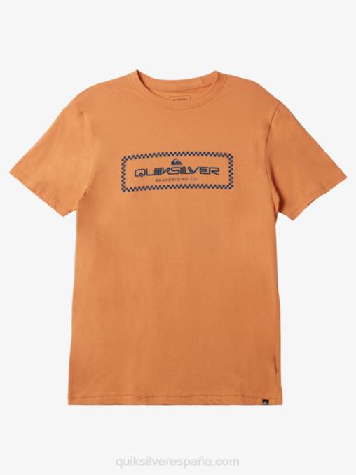 bronceado cobre camiseta a cuadros lluvia D6T4D507 hombres Quiksilver