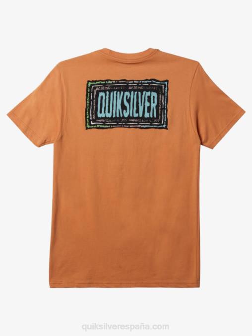 bronceado cobre camiseta con eco de ritmo D6T4D718 hombres Quiksilver