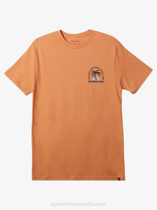 bronceado cobre la camiseta ondulada D6T4D186 hombres Quiksilver