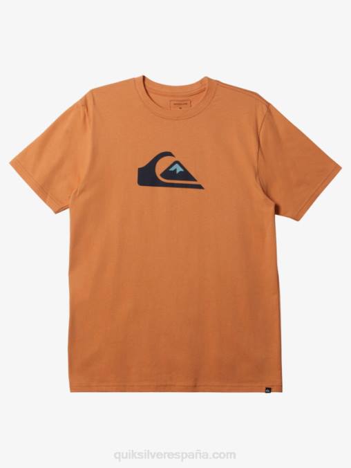 bronceado cobre playera con logo de comp D6T4D194 hombres Quiksilver