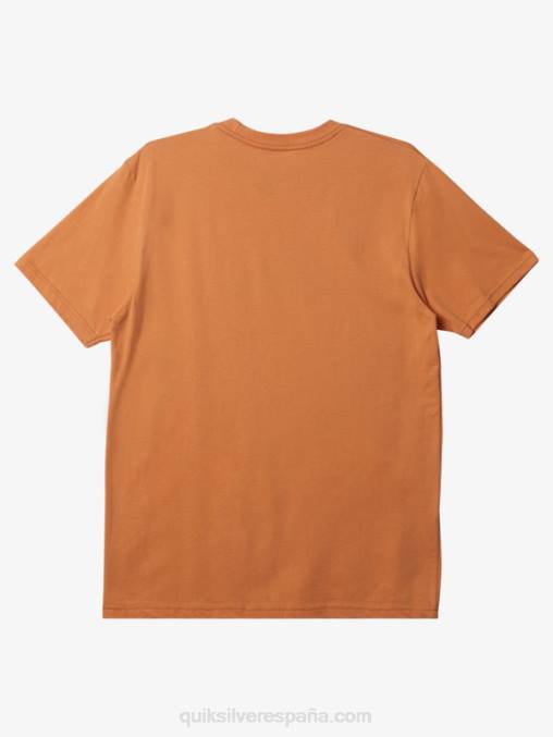 bronceado cobre playera con logo de comp D6T4D194 hombres Quiksilver