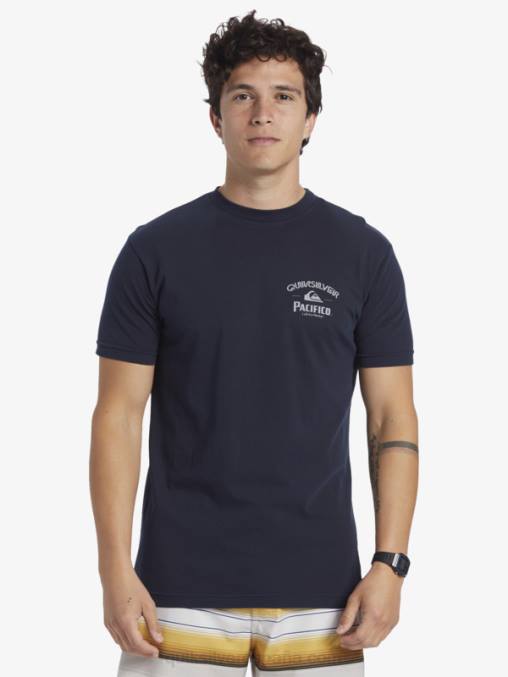 chaqueta azul marino camiseta de encierro D6T4D1 hombres Quiksilver x Pacifico