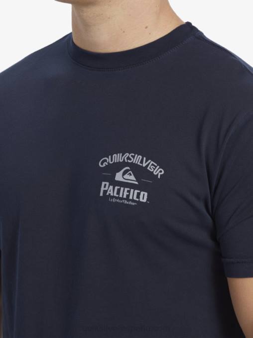 chaqueta azul marino camiseta de encierro D6T4D1 hombres Quiksilver x Pacifico
