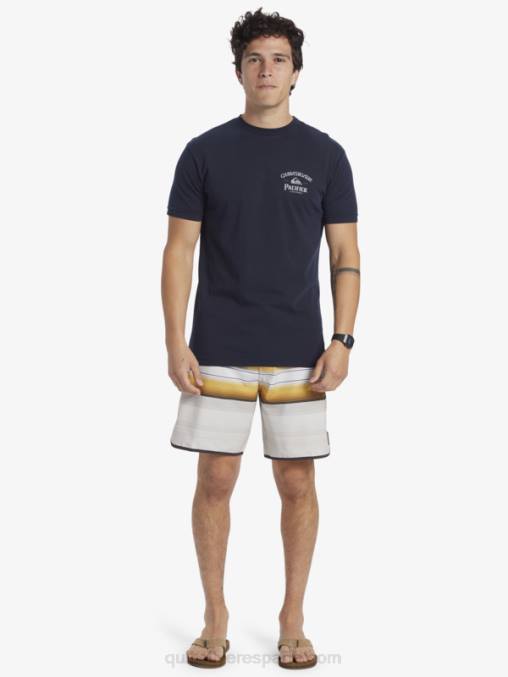 chaqueta azul marino camiseta de encierro D6T4D1 hombres Quiksilver x Pacifico