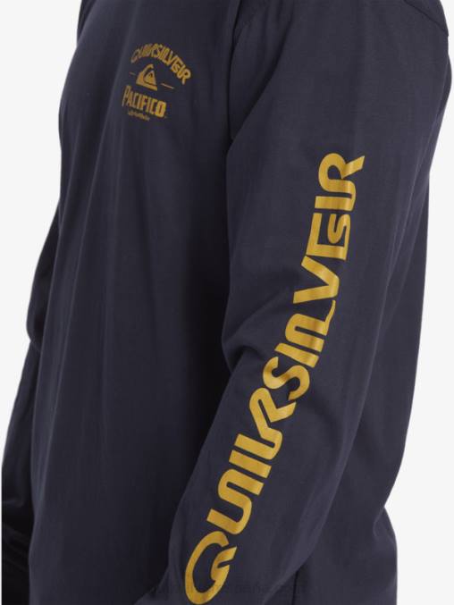 chaqueta azul marino camiseta de manga larga tirador recto D6T4D6 hombres Quiksilver x Pacifico