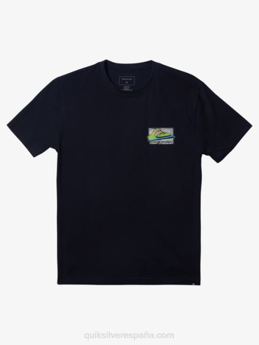 chaqueta azul marino camiseta retro desteñida D6T4D1109 hombres Quiksilver