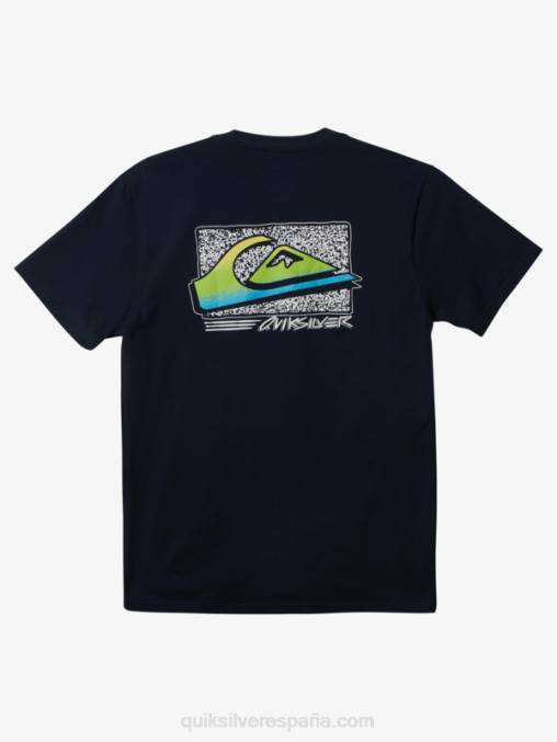 chaqueta azul marino camiseta retro desteñida D6T4D1109 hombres Quiksilver