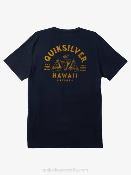 chaqueta azul marino hawaii navaja diente camiseta D6T4D158 hombres Quiksilver
