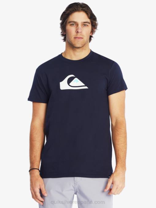 chaqueta azul marino playera con logo de comp D6T4D1382 hombres Quiksilver