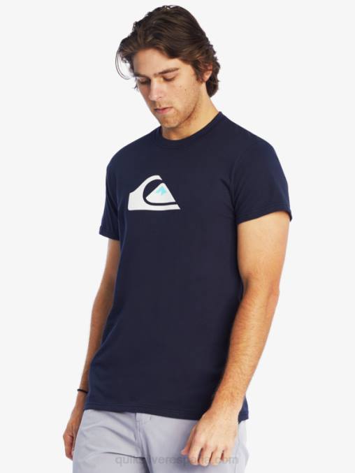 chaqueta azul marino playera con logo de comp D6T4D1382 hombres Quiksilver